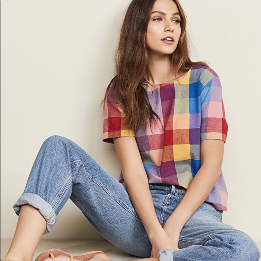 Madewell Plaid Tee